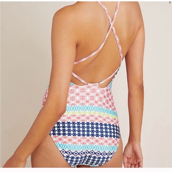 ANTHROPOLOGIE Nella Onepiece Swimsuit (M) - Picture 2 of 8